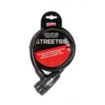 BIKE013-BLACK IFAM STREET65 BIKE CABLE LOCK 650MM X 10MM