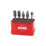 RUKO 5 PIECE ROTARY BURR SET 10MM