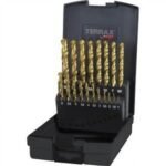 RUKO TERRAX DIN 338 HSS TIN COATED TWIST DRILL BITS (PLASTIC CASE OF 19)