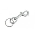 CARD OF 12 LARGE SNAPPER BELT (DOG) CLIPS