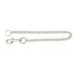 CARD OF 12 DOG CLIPS WITH HEAVY CHAINS (400MM X 12MM)