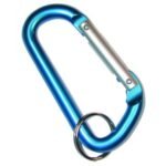 CARD OF 12 ASSORTED KARIBINER CLIPS 60MM