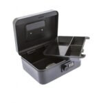 STERLING 8" BLACK CASH BOX CB02C COMBI LOCK
