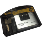 FPAD0063 FEDERAL F77G SOLID STEEL ANVIL PADLOCK 80MM