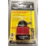 FPAD0130/RED/CA5 FEDERAL 802WN 45MM WEATHERPROOF PADLOCK