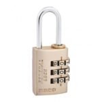 FPAD0178 FEDERAL RB20K RESETTABLE BRASS COMBINATION PADLOCK