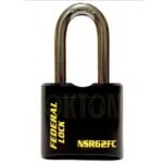 FPAD0186 FEDERAL NSR62FC EXTRA HEAVY DUTY FIXED CODE COMBI LONG SHACKLE PADLOCK