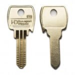 H0074 87R L&F BRASS CYLINDER KEY BLANK