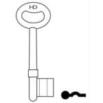 KB0062 L292 B602 1 NH SR SECUREFAST EURO RH MORTICE KEY BLANK