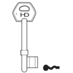 KB0049 L330 B609/1 ERA 2/3L LH MORTICE KEY BLANK
