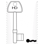 KB0059 L357 B605/1 HERITAGE EURO 3L MORTICE KEY BLANK
