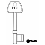 KB0060 L358 B605/2 HERITAGE EURO 3L MORTICE KEY BLANK
