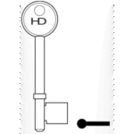 KB0067 L372A B181ANP UNION 3/5L MORTICE KEY BLANK