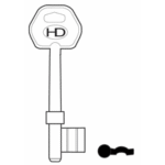 KB0052 L392 B607/2 ERA 2L LH MORTICE KEY BLANK