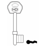 KB0054 L394 B608/2 ERA 3L LH MORTICE KEY BLANK