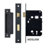 M3SL008 ZOO ZSC364-BL BUDGET 3 LEVER SASH 2.5" BLACK