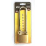 TESSI TE50ADJ ADJUSTABLE SHACKLE BRASS PADLOCK 50MM VISI