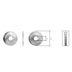 LSCB018 650SF MORTICE CUTTER (SIDE & FACE / TOCY2KSF or CW1129) FOR ORION Y2K MACHINE