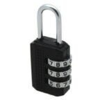 TRI21A ZONE ZB30 25MM COMBINATION PADLOCK BLACK