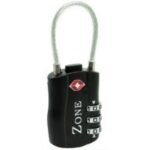 TSA212-BLACK ZONE TSA APPROVED LONG CABLE COMBINATION PADLOCK