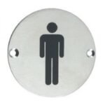 ZSS01SS ZOO ZSS MALE SEX SYMBOL TOILET DOOR SIGN