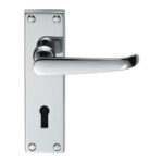 Carlisle Brass DL30CP Victorian Ascot Lever On Lock Backplate (LEAD TIME: 2-3 DAYS)