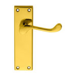 Carlisle Brass DL54S Victorian Scroll Lever On Sweedor Latch Backplate (LEAD TIME: 2-3 DAYS)