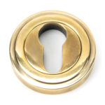 From The Anvil Round Euro Escutcheon - Art Deco (LEAD TIME: 2-3 DAYS)