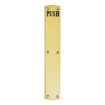 Carlisle Brass PF105E Engraved Push Plate (LEAD TIME: 2-3 DAYS)