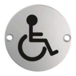 Eurospec SEX1017SSS Signage Disabled Symbol (LEAD TIME: 2-3 DAYS)