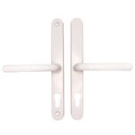 Fab & Fix Farnham Lever Lever UPVC Multipoint Door Handles - Without Snib 68mm PZ Sprung 215mm Screw Centres