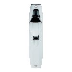 Carlisle Brass ADR023CP Art Deco Knob On WC Backplate (LEAD TIME: 2-3 DAYS)