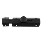 Carlisle Brass AQ81MB 102 x 36mm Surface Bolt c/w Keep Flat & Angled Mortice Keeps - Matt Black 102mm (LEAD TIME: 2-3 DAYS)