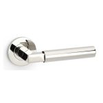 Alexander & Wilks AW201PNPVD Hurricane Plain Lever On Round Rose - Polished Nickel PVD (LEAD TIME: 2-3 DAYS)
