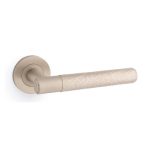 Alexander & Wilks AW223SN Spitfire Hammered Lever On Round Rose (LEAD TIME: 2-3 DAYS)