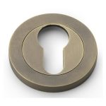 Alexander & Wilks AW390IB Concealed Fix Escutcheon Euro Profile Italian Brass (LEAD TIME: 2-3 DAYS)
