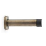 Alexander & Wilks AW616AB Cylinder Projection Door Stop On Rose - Antique Brass (LEAD TIME: 2-3 DAYS)