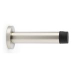 Alexander & Wilks AW616SN Cylinder Projection Door Stop On Rose - Satin Nickel (LEAD TIME: 2-3 DAYS)