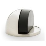 Alexander & Wilks AW631SN Shield Floor Mounted Door Stop - Satin Nickel (LEAD TIME: 2-3 DAYS)