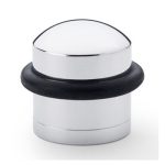 Alexander & Wilks AW638PC Dome Top Floor Mounted Door Stop - Polished Chrome (LEAD TIME: 2-3 DAYS)