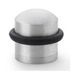 Alexander & Wilks AW638SC Dome Top Floor Mounted Door Stop - Satin Chrome (LEAD TIME: 2-3 DAYS)