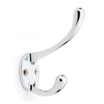 Alexander & Wilks AW770PC Victorian Hat and Coat Hook - Polished Chrome (LEAD TIME: 2-3 DAYS)