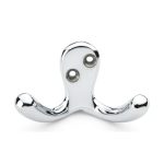Alexander & Wilks AW773PC Victorian Double Robe Hook - Polished Chrome (LEAD TIME: 2-3 DAYS)
