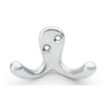 Alexander & Wilks AW773SC Victorian Double Robe Hook - Satin Chrome (LEAD TIME: 2-3 DAYS)