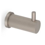 Alexander & Wilks AW776SN Brunel Reeded Coat Hook On 25mm Rose (LEAD TIME: 2-3 DAYS)