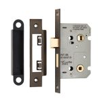 Eurospec BAE5025MBRZ Easi-T Residential Bathroom Lock 65mm (LEAD TIME: 2-3 DAYS)