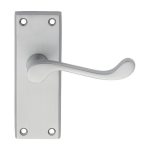 Carlisle Brass CBS55SC Contract Victorian Scroll Lever On Latch Backplate (LEAD TIME: 2-3 DAYS)