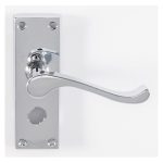 Carlisle Brass CBS55WCCP Contract Victorian Scroll Lever On Privacy Backplate (LEAD TIME: 2-3 DAYS)