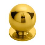 Carlisle Brass CH6C Ball Knob - Polished Brass 25mm (LEAD TIME: 2-3 DAYS)
