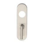 Eurospec CPRTL1170SSS 170 x 45 x 8mm Steelworx Radius Backplates Bathroom (57mm C/C) + Large Turn & Release (LEAD TIME: 2-3 DAYS)